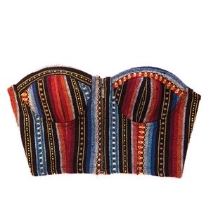 Embriodered corset top